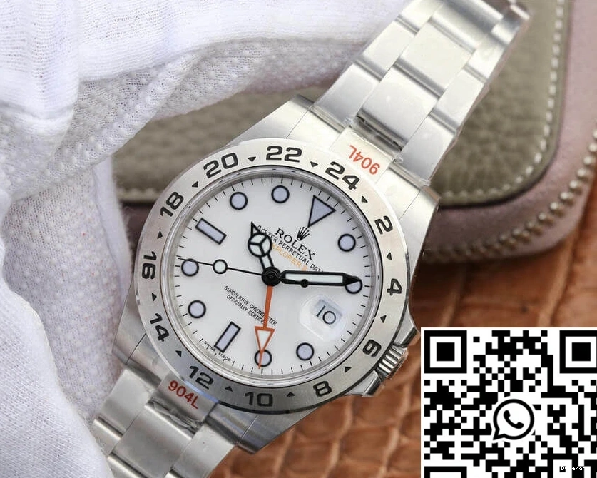 V4 Stainless GM Rolex Explorer M216570-0001 White Steel Dial Factory 0111